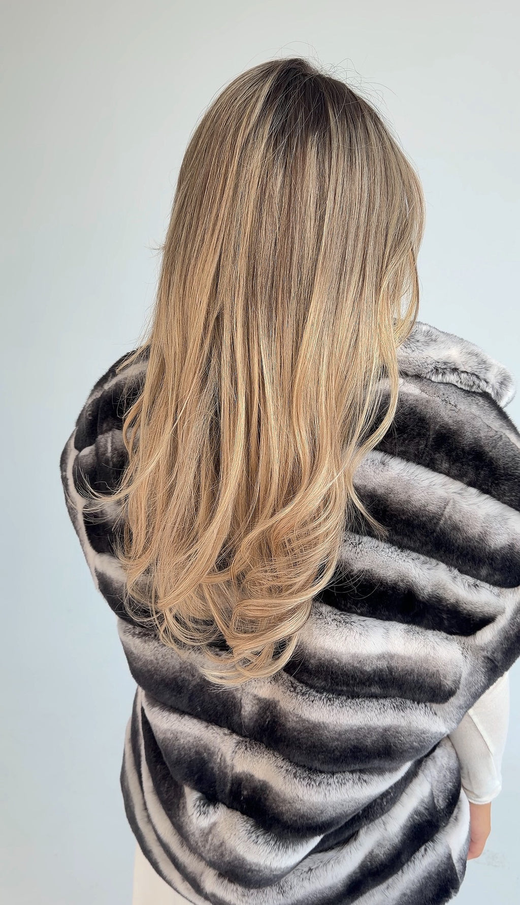 Rex Fur Coat in Gray