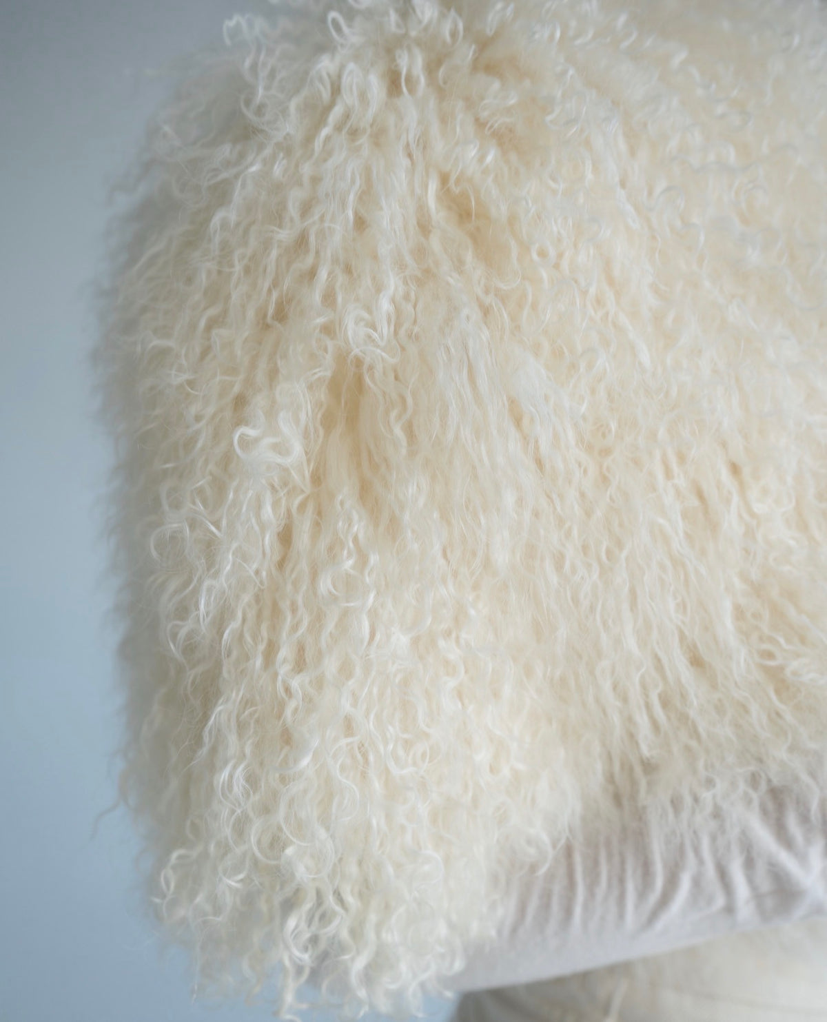 Mongolian White Fur Cape
